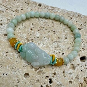 Pixiu Jadeite Bracelet